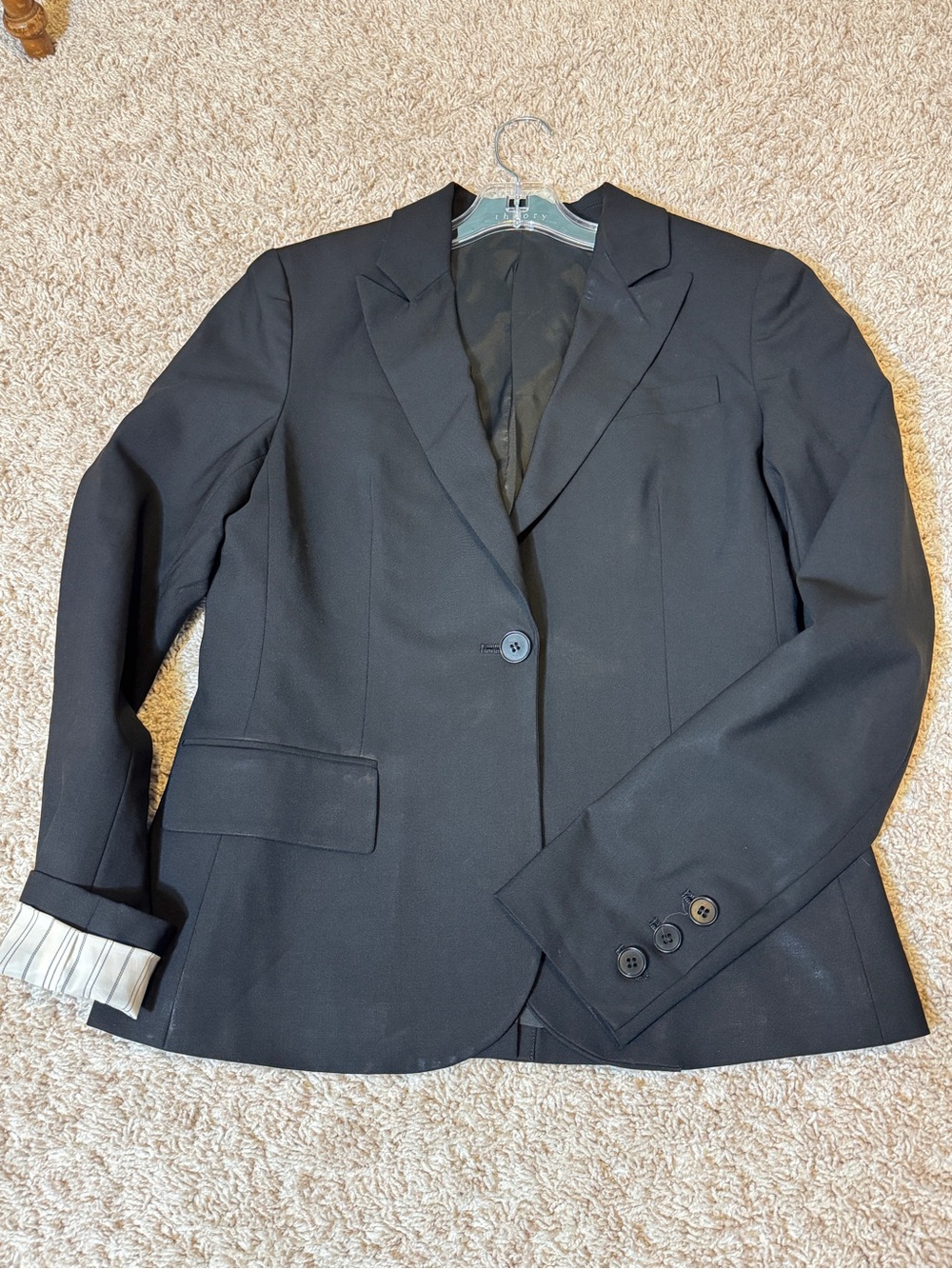 Theory Gabe B2 Urban Blazer Wool Blazer Black Size 4